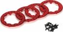 Beadlock Ring w/Screws Red XXX-SCT(4)
