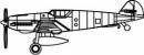1/350 Bf109T Aircraft Set