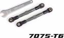 Toe Links Front Aluminum Tubes Charcoal Gray-Anodized 7075-T6