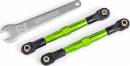 Toe Links Front Aluminum Tubes Green-Anodized 7075-T6