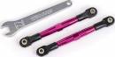 Toe Links Front Aluminum Tubes Pink-Anodized 7075-T6