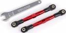 Toe Links Front Aluminum Tubes Red-Anodized 7075-T6