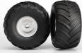 Tires & Chrome Wheels (2) Nitro Rear/Elec Front