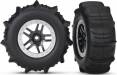 Paddle Tires/SS Wheel Assem Slash 4WD Fr/Re, 2WD Re TSM Rated