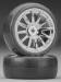 Tires/Wheels Assembled Glued 12-Spoke Chrome (2)