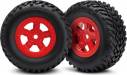Tires and Wheels Glued SCT Red