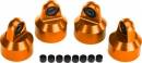 Shock Caps Aluminum (Orange-Anodized) GTX Shocks (4) w/Spacers