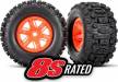 Tires & Wheels Assembled & Glued X-Maxx Orange Wheels (2)