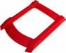 Traxxas Roof Skid Plate Red w/3x15mm CS (4) (requires 7713X)