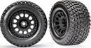Tires & Wheels Assembled Glued XRT Race Black Wheels