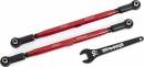 Toe Links Front (Tubes Red-Anodized 6061-T6 Aluminum) (2)