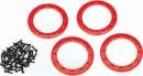 Beadlock Rings Red (2.2') (Alum) (4)/ 2X10 CS (48)