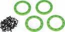 Beadlock Rings Green (1.9') (Alum) (4)/ 2X10 CS (48)