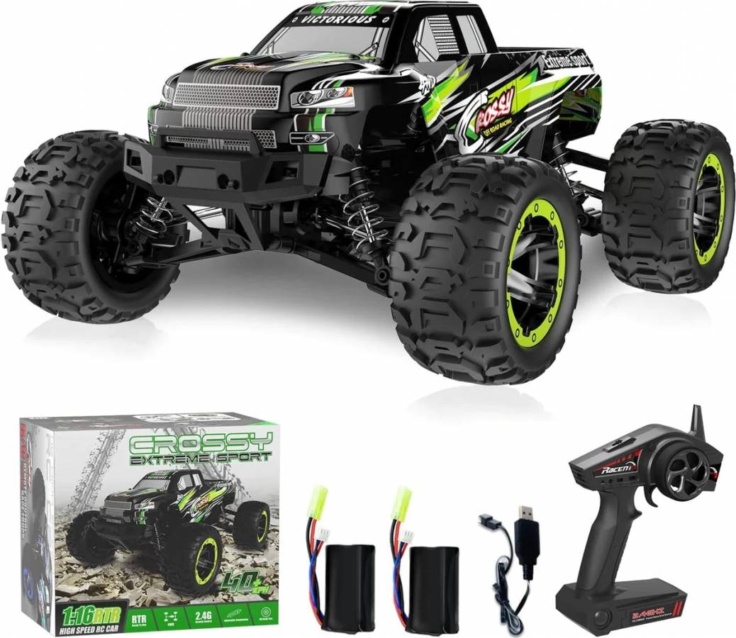 RACENT Samochod Monster Truck Crossy 4WD 1 16 785 5 RGB2 silnik szczotkowy kolor zielony