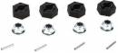 12mm Molded Hex Pins & Lock Nuts (4) TWH