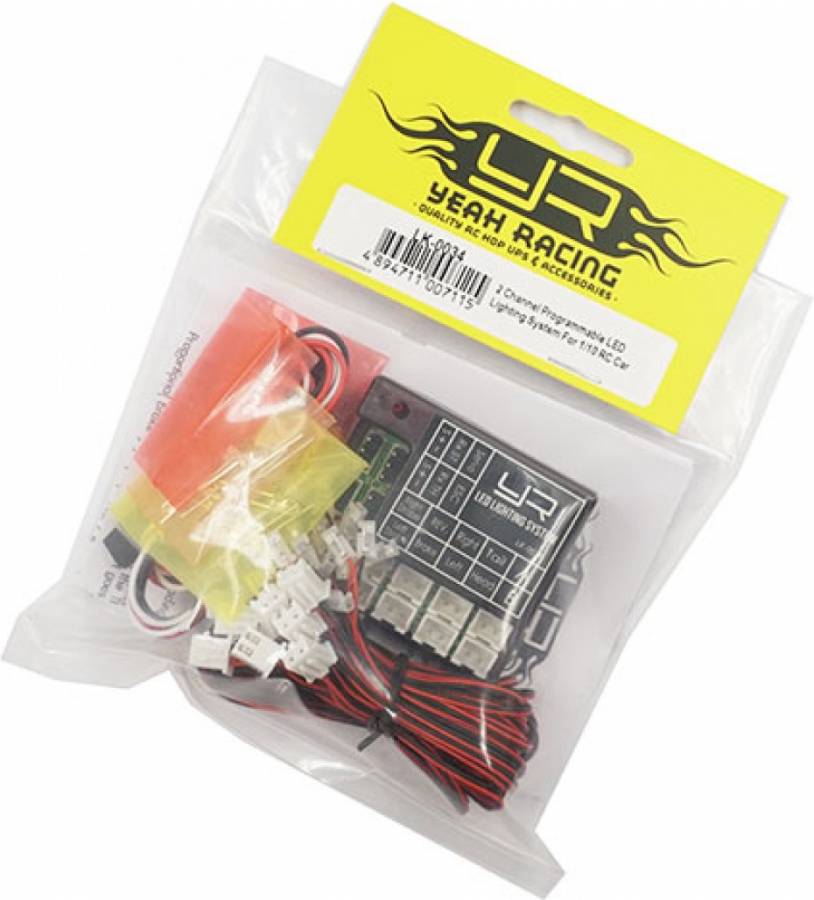 2 Channel Programmable LED Lighting System For 1 10 RC Car