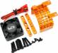 Aluminium 540/550 Motor Heat Sink w/Tornado High Speed Fan Orange