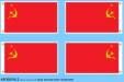 Fabric Texture Applique: 1/35 WWII Soviet Flags (2)