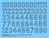 1/35 German Turret Stencil Numbers (Black) (Decal)