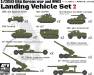 1/350 USA Korea War & WWII Landing Vehichle Set