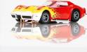 HO Slot Car Corvette 1970 Red/Yellow Wildfire