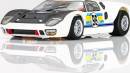 HO Slot Car Ford GT40 Mark Ll #96 White/Black/Blue/Gold