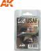 Air Series: Acrylic Paint Set 17ml (4) USAF European Camo