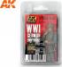 Figure Series: Acrylic Paint Set 17ml (3) WWI German Uniforms