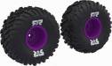 Arrma dBoots Cut Chevron MT Tire Set Glued - Purple