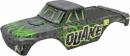 Arrma QUAKE Painted/Decaled/Trimmed Body Set (Green)
