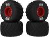 dBoots Chevron MT Tire Set Glued (Red) (2 Pairs)