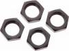 Wheel Nut Aluminum 17mm Black (4)