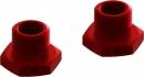 Aluminum Wheel Hex 17mm 14.6mm Thick Red (2)