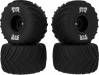 dBoots Chevron MT Tire Set Glued (Black) (2 Pairs)
