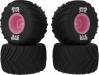 dBoots Chevron MT Tire Set Glued (Pink) (2 Pairs)