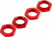 Alum Wheel Nut 17mm Red Nero (4)