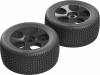 Exabyte Truggy 6S Tire/Wheel Glued Black (2)