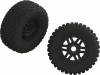 Dboots Fortress Lp Tire Set Glued Black (1pr)