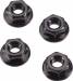 Serrated Flange Wheel Nut 4mm (4)