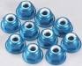 Team Locknut 4mm Blue (10)