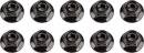 M5 Locknuts Flanged Black