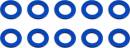 Ballstud Washers 5.5x0.5mm Blue Aluminum