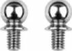 FT HD Titanium Ballstuds Short 4mm