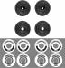 RC10F6 Classic Wheel Set Black