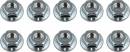 Nuts M4 Serrated Wheel Nuts