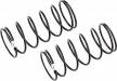 13mm Front Shock Springs White