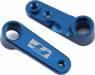 RC10B6.4 FT Steering Bellcranks Blue Aluminum