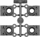 RC10B7 FT Carbon Rear Hub Set -4mm Offset