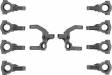 RC10B7.1 FT Caster/Steering Block Set, Carbon