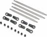 Rear Upper/Lower 4WS Links Set Titanium AXP8